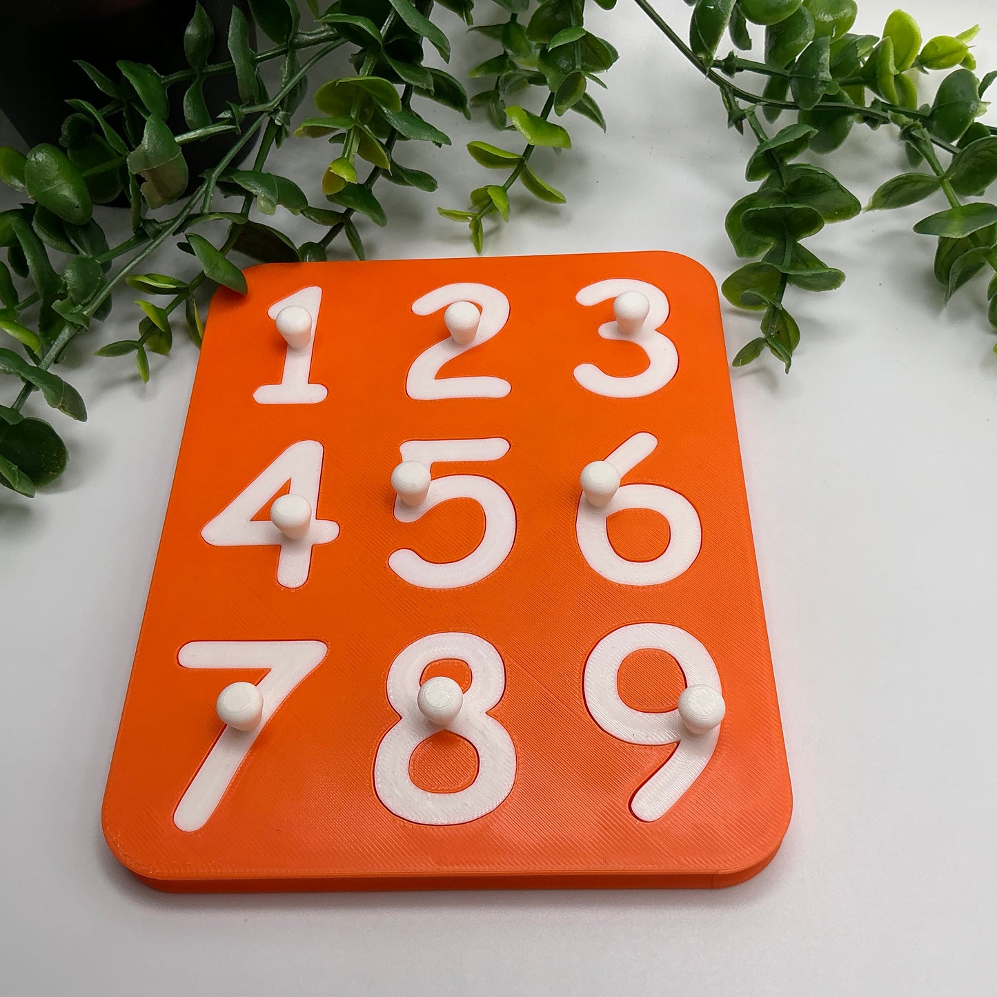 3D Printed Number Puzzle 1-9 Eco Friendly Montessori Toy Double Sided Alphabet J - View 10