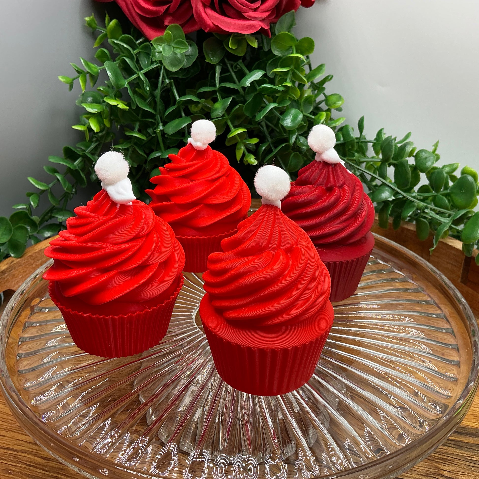 3D Printed Play Food Set Eco Friendly Toy Cake & Cupcakes Sensory Play & Dough T - Close Up