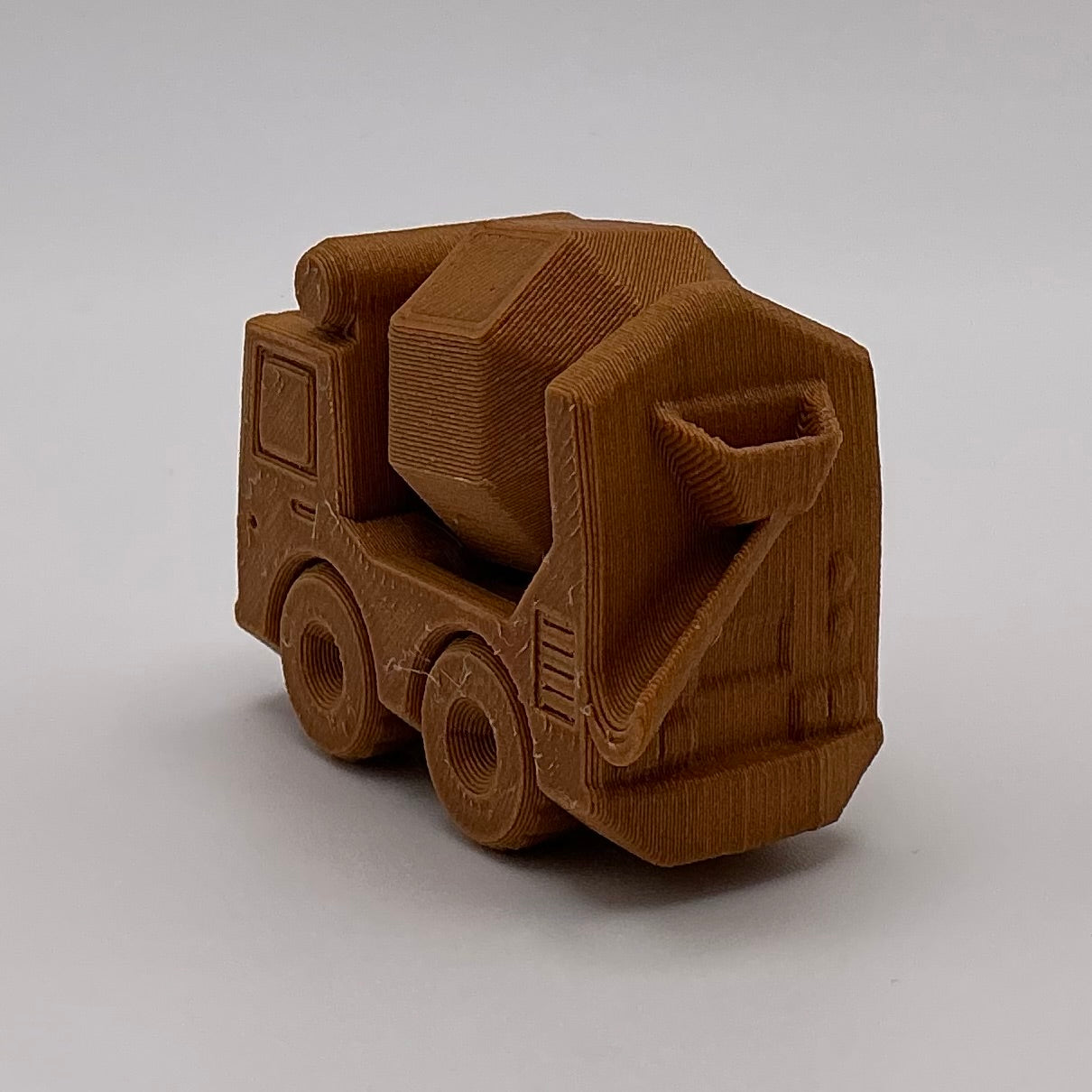 Concrete Mixer Truck Mini Transport Vehicle Wood PLA