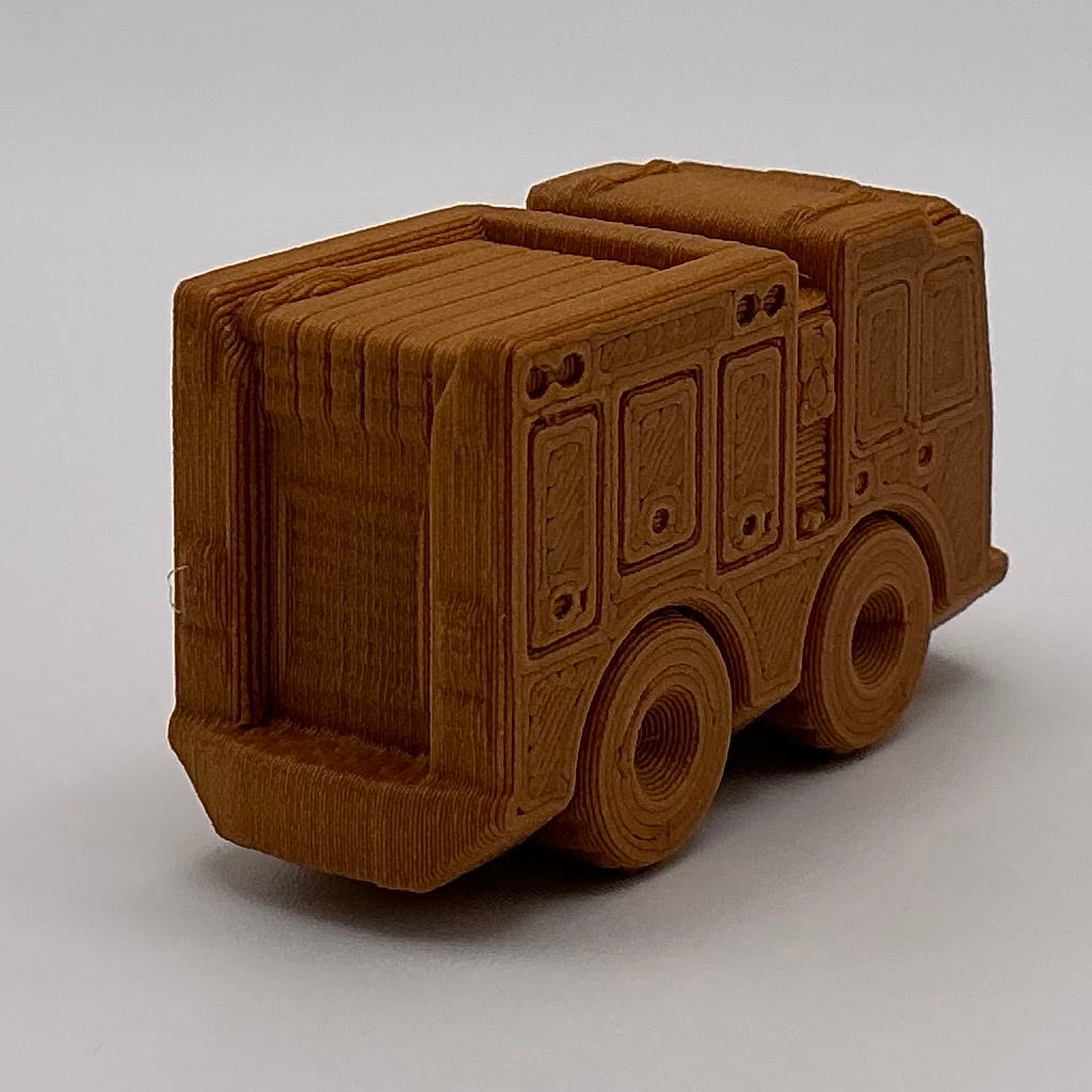 Fire Engine Truck Mini Transport Vehicle Wood PLA