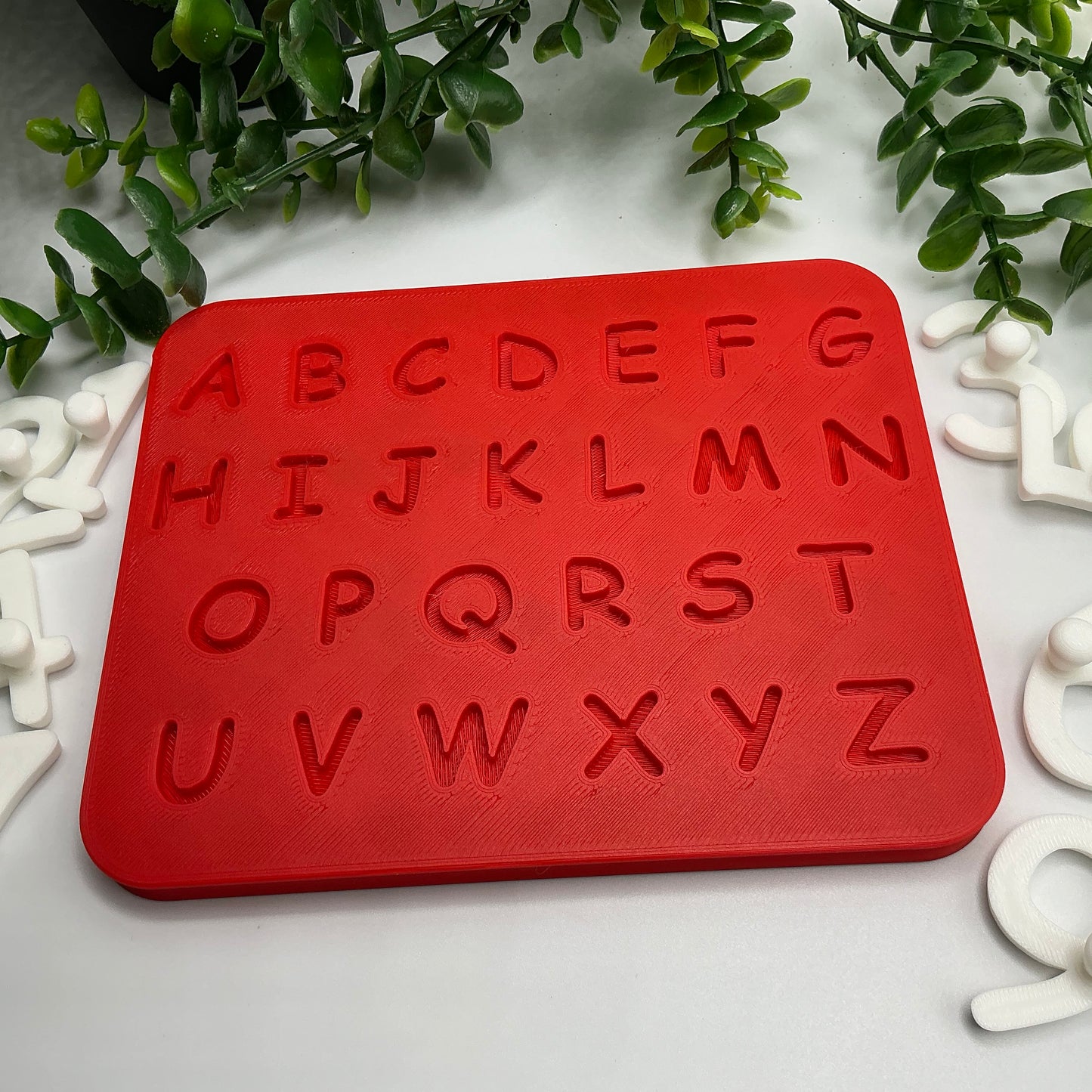 3D Printed Number Puzzle 1-9 Eco Friendly Montessori Toy Double Sided Alphabet J - View 6