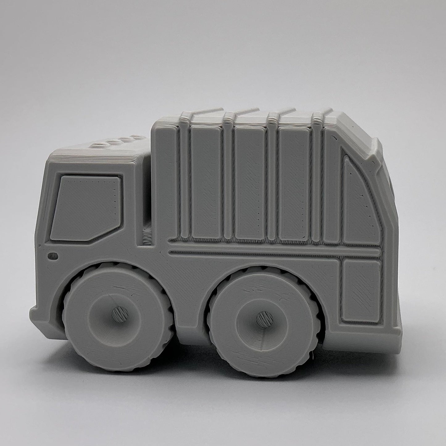 3D Printed Garbage Truck Toy Articulated Recycling Vehicle Durable Kids Toy Truck Eco-Friendly