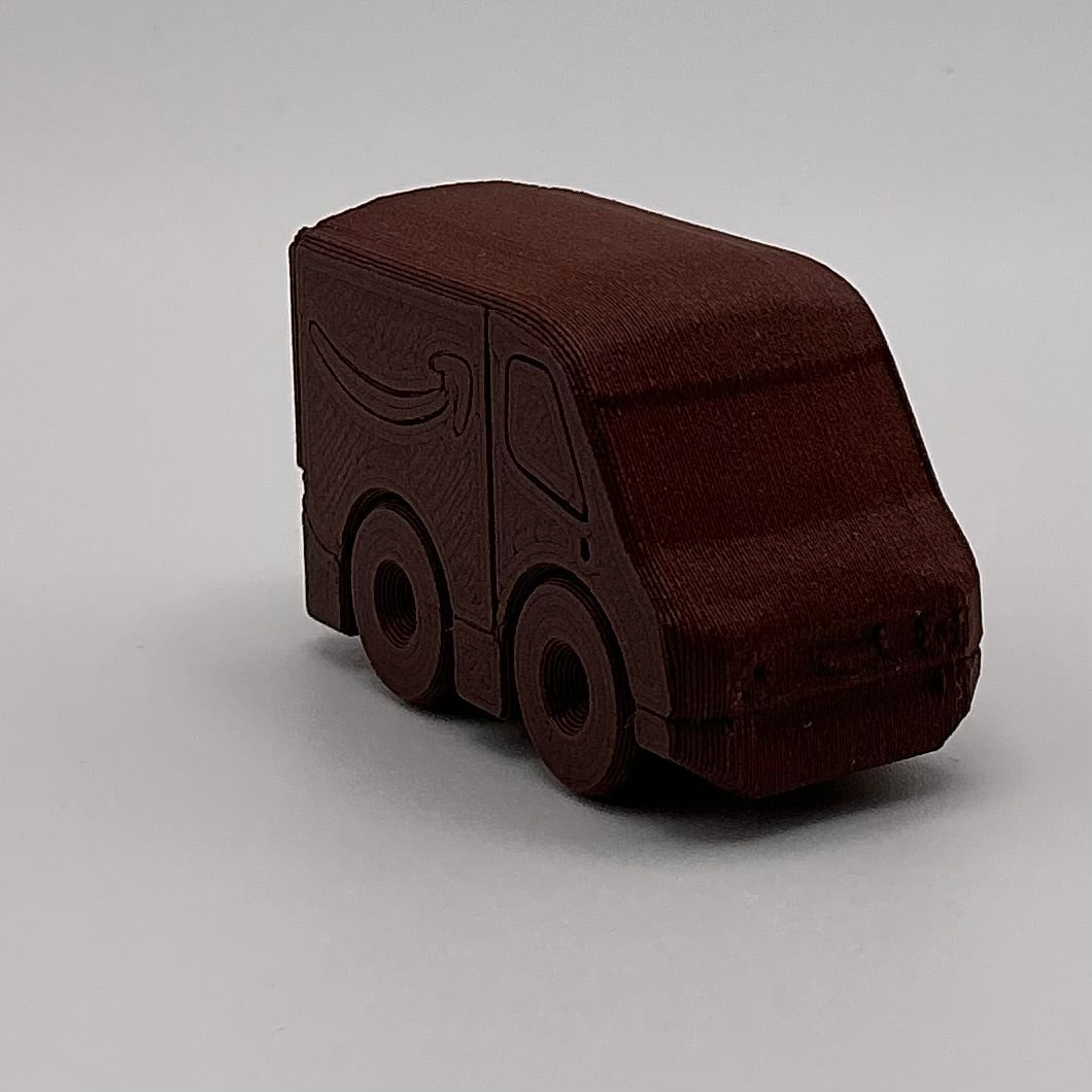 Amazon Delivery Van Truck Mini Transport Vehicle Wood PLA