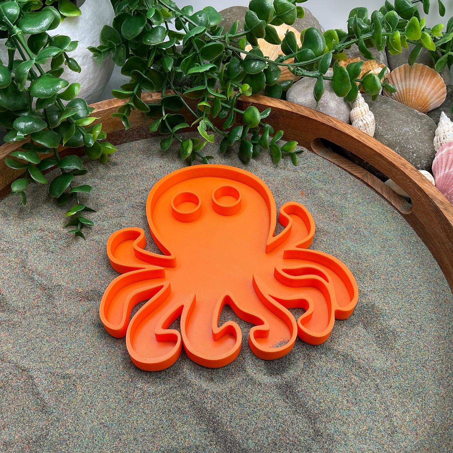 Large Octopus Sensory Filling Tray - Eco-Friendly 3D Printed for Sand, Rice & Oats