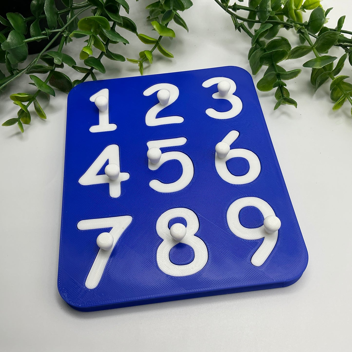 3D Printed Number Puzzle 1-9 Eco Friendly Montessori Toy Double Sided Alphabet J - View 13