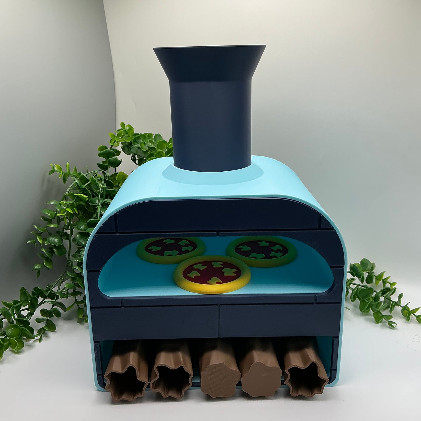 Large Pizza Oven Stove Set Kitchen Food Role Play Set 3D Printed - close-up detail