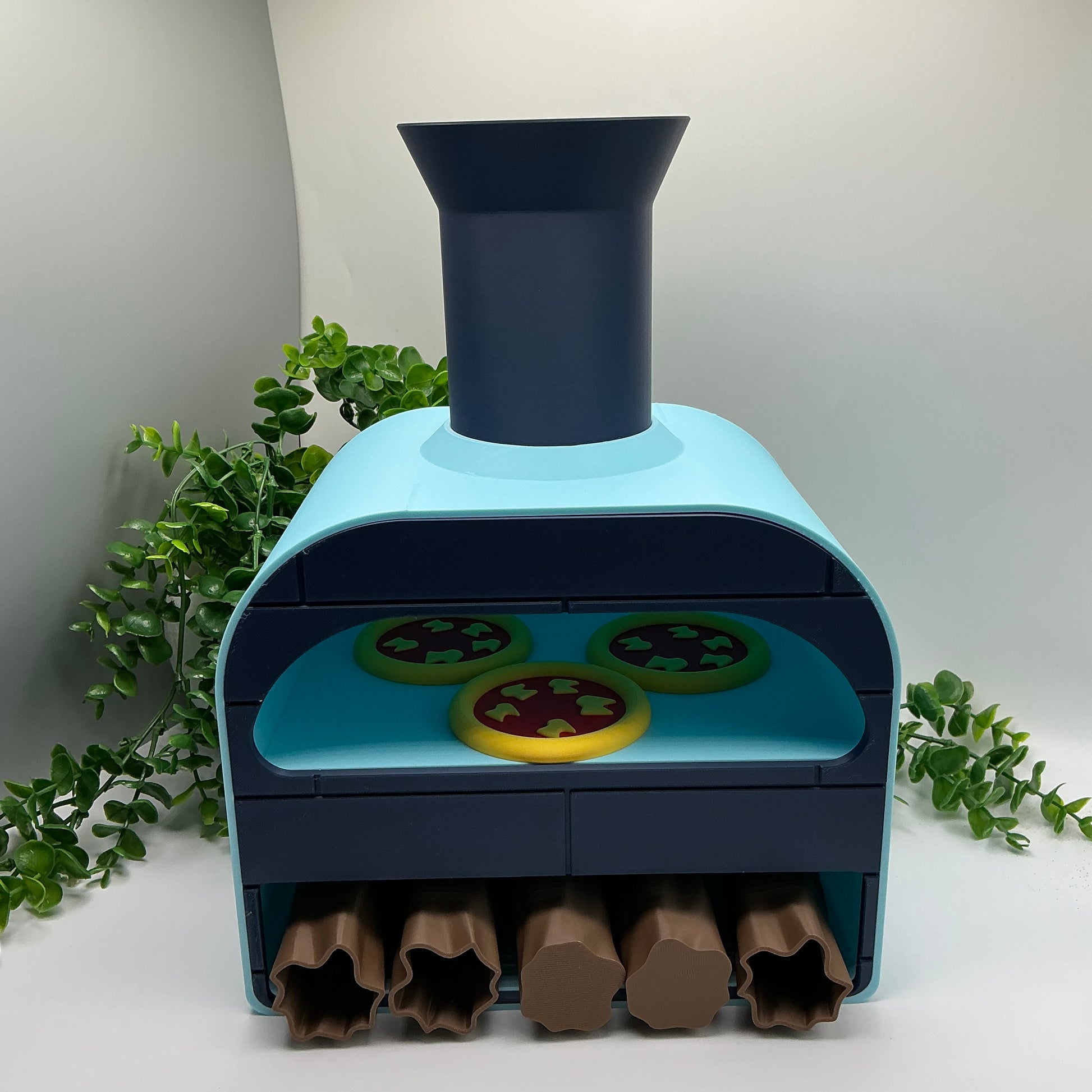 Large Pizza Oven Stove Set Kitchen Food Role Play Set 3D Printed - close-up detail