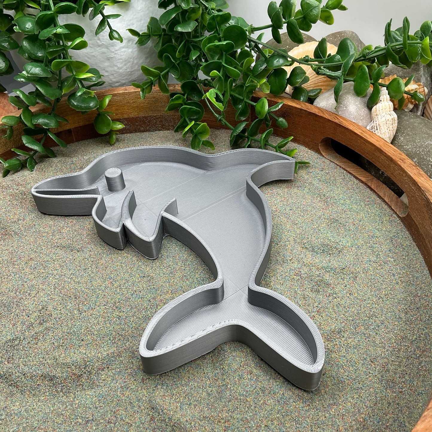 Large Dolphin Sensory Filling Tray - Eco-Friendly 3D Printed for Sand, Rice & Oats
