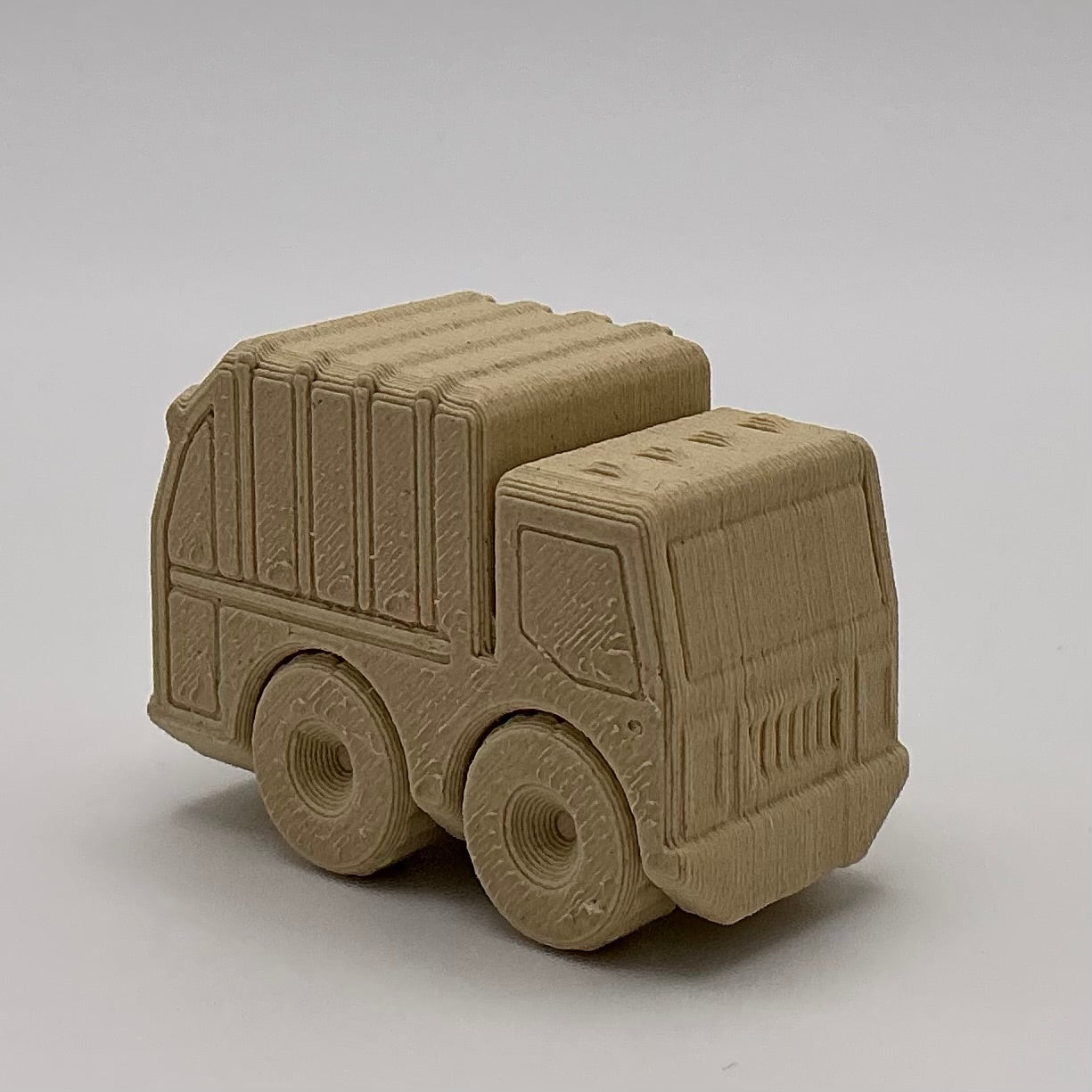Garbage Truck Mini Transport Vehicle Wood PLA