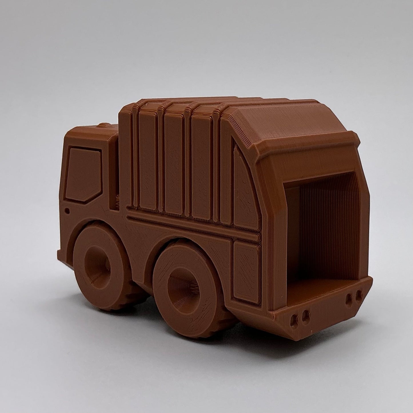 3D Printed Garbage Truck Toy Articulated Recycling Vehicle Durable Kids Toy Truck Eco-Friendly