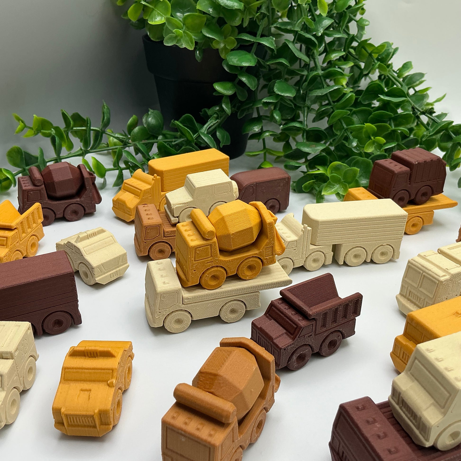 Mini Range Collection Set of 12 Mini Transport Vehicles 3D Printed Construction  - View 5