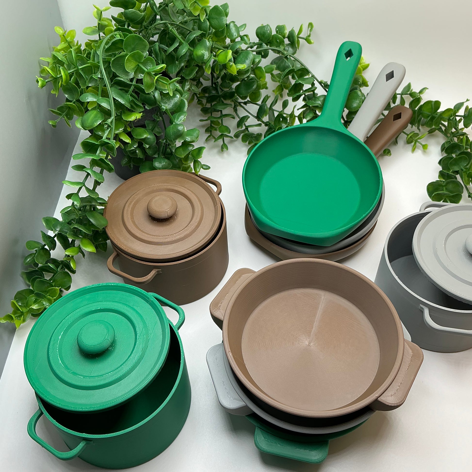 Children's Mud Kitchen Pot Pan Set 3-Piece Indoor & Outdoor Eco-Friendly toy Coo - View 19