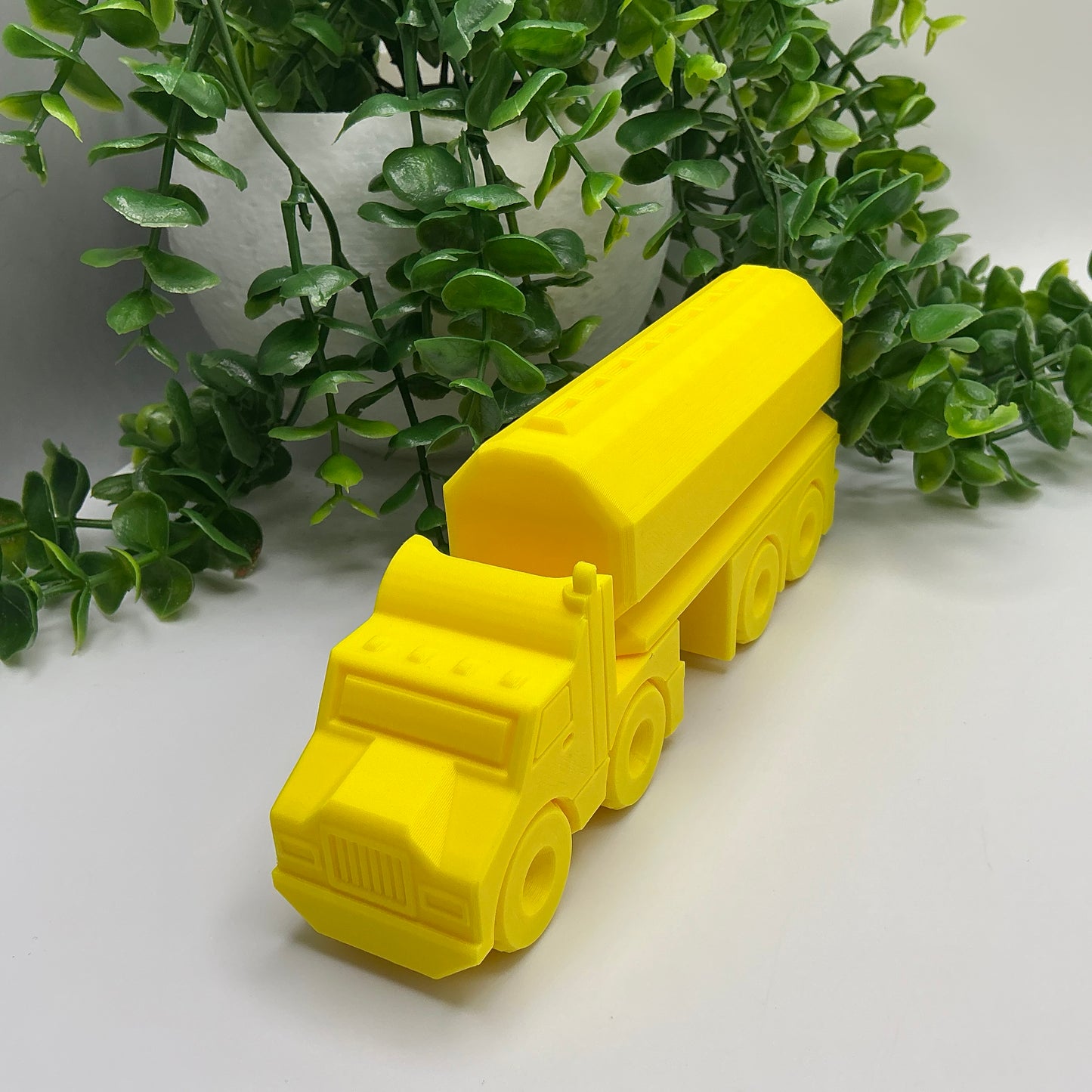 Large Tanker Fuel Truck Vehicle Fuel Transporter, & Durable - scale reference