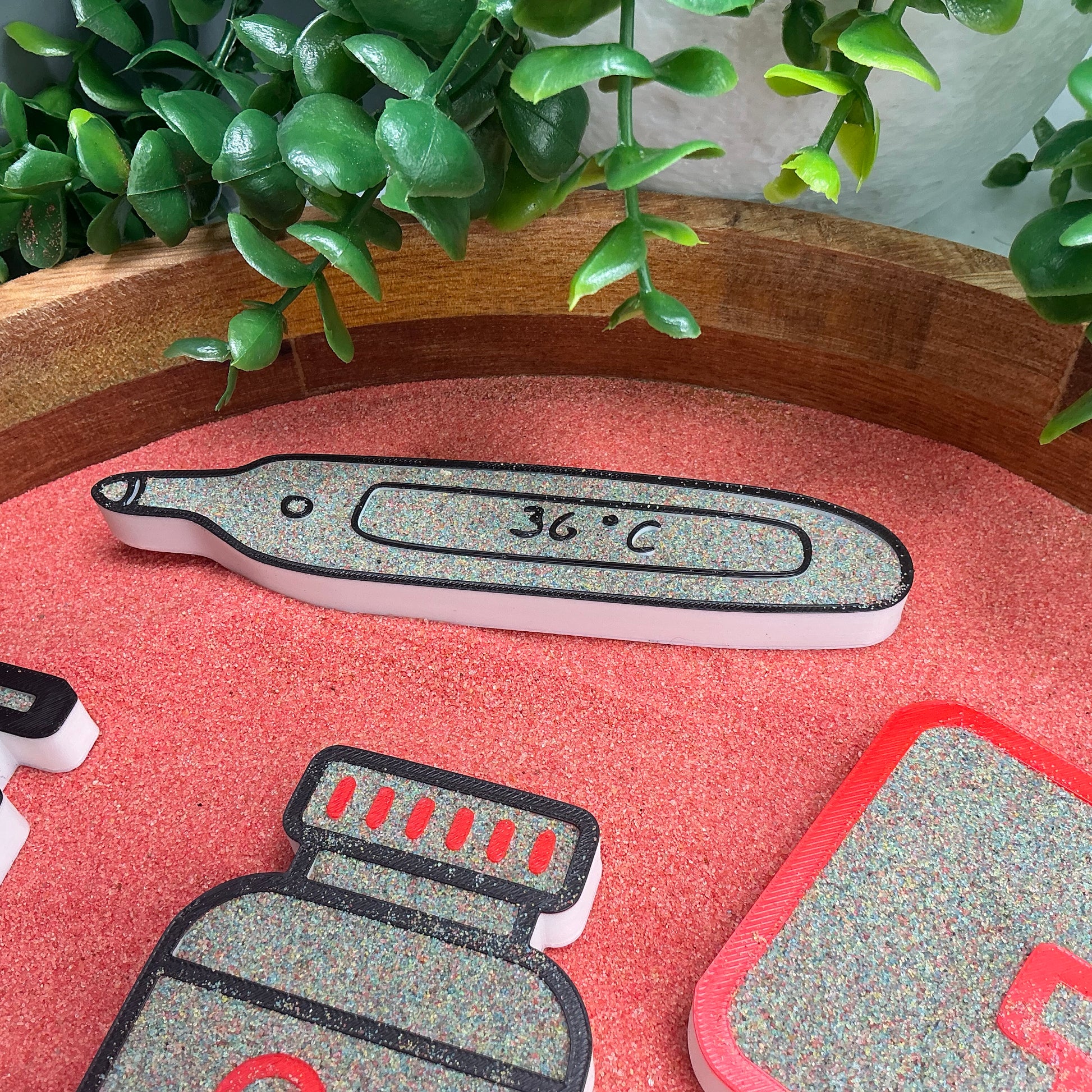 3D-printed doctor hospital play sensory filling tray, 6-piece set for tuff tray role play - view 5 of 10