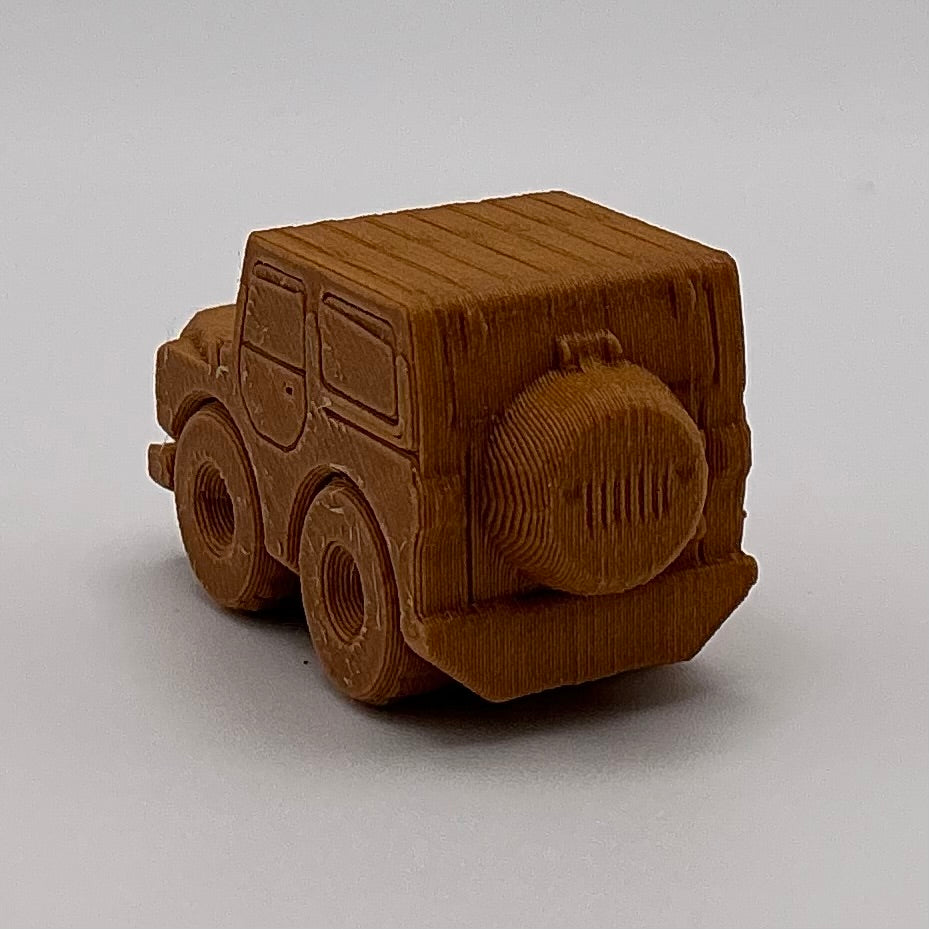 Jeep Hard Top Car Mini Transport Vehicle Wood PLA