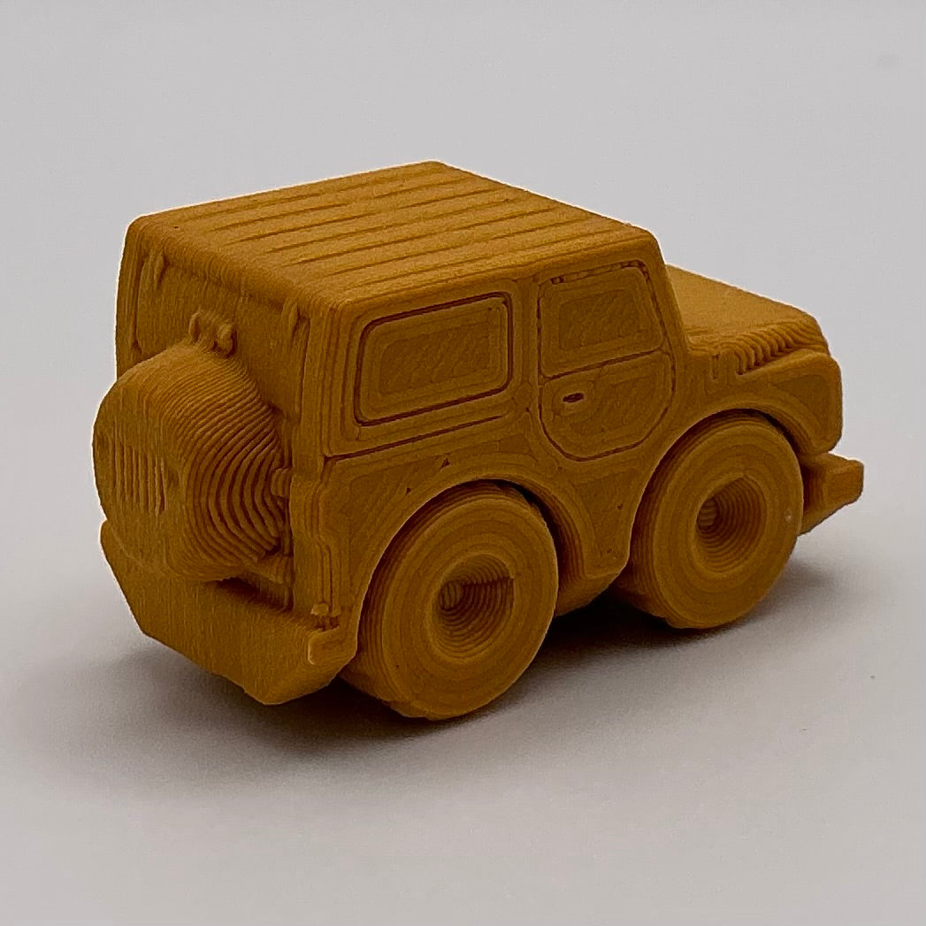 Jeep Hard Top Car Mini Transport Vehicle Wood PLA