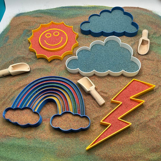 Weather Sand Sensory Filling Trays