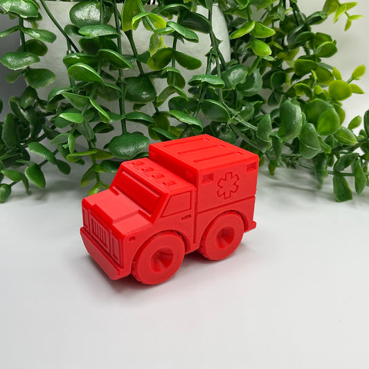 City Vehicles Set - Fire Truck, Police, Bus & Ambulance, Eco-Friendly - alternative view