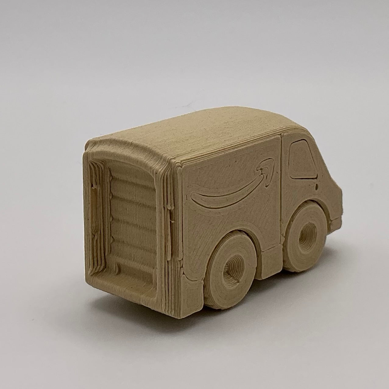 Amazon Delivery Van Truck Mini Transport Vehicle Wood PLA