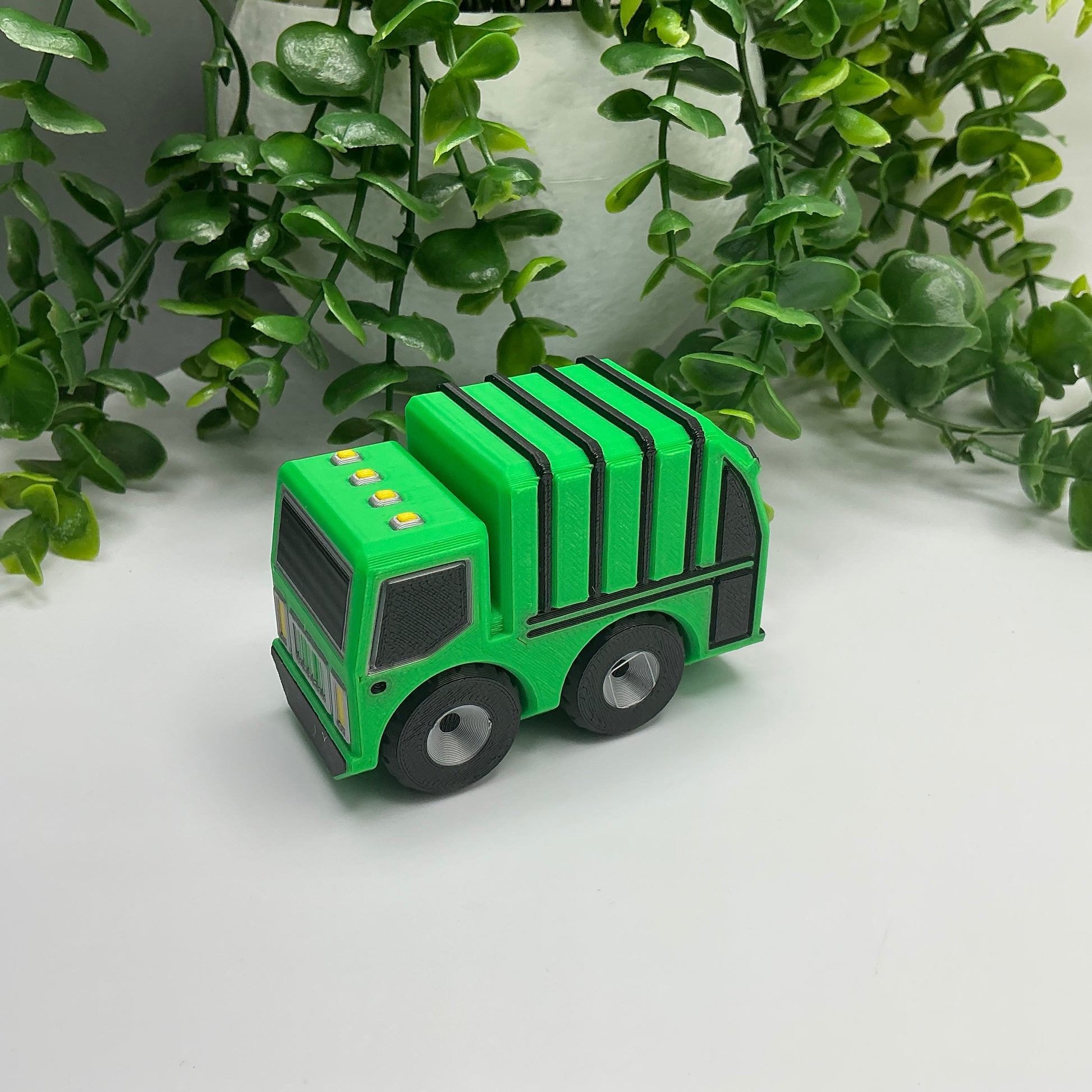 3D Printed Multi Coloured Children's Garbage Truck Vehicle Indoor & Outdoor Toy  - Main Product Image