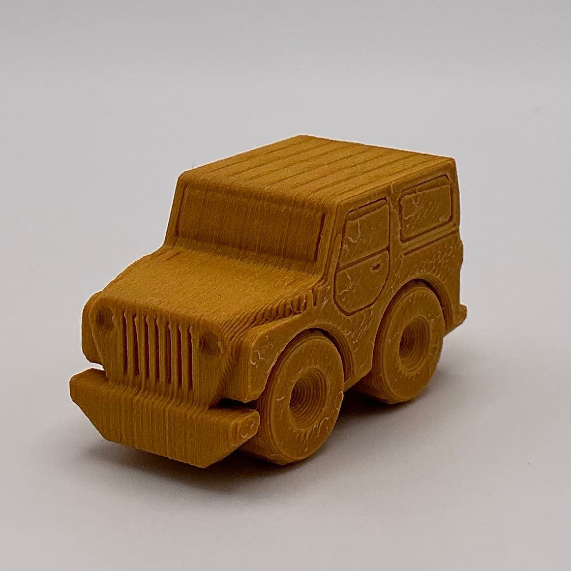 Jeep Hard Top Car Mini Transport Vehicle Wood PLA