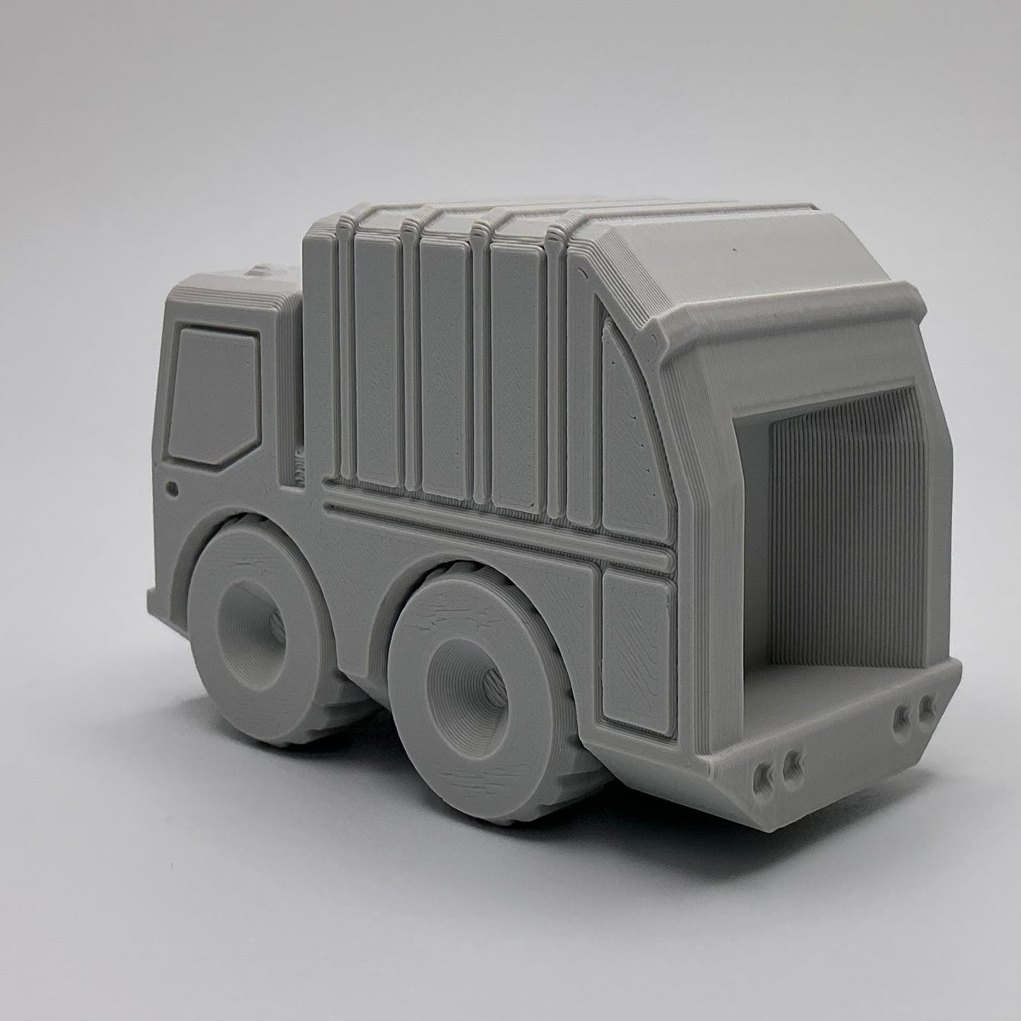 3D Printed Garbage Truck Toy Articulated Recycling Vehicle Durable Kids Toy Truck Eco-Friendly