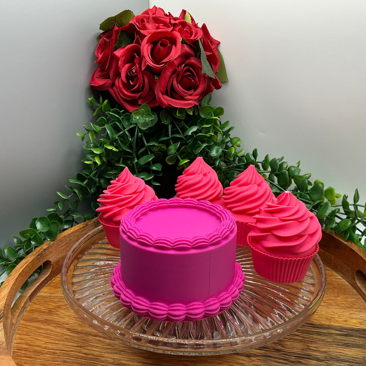 3D Printed Play Food Set Eco Friendly Toy Cake & Cupcakes Sensory Play & Dough T - View 6