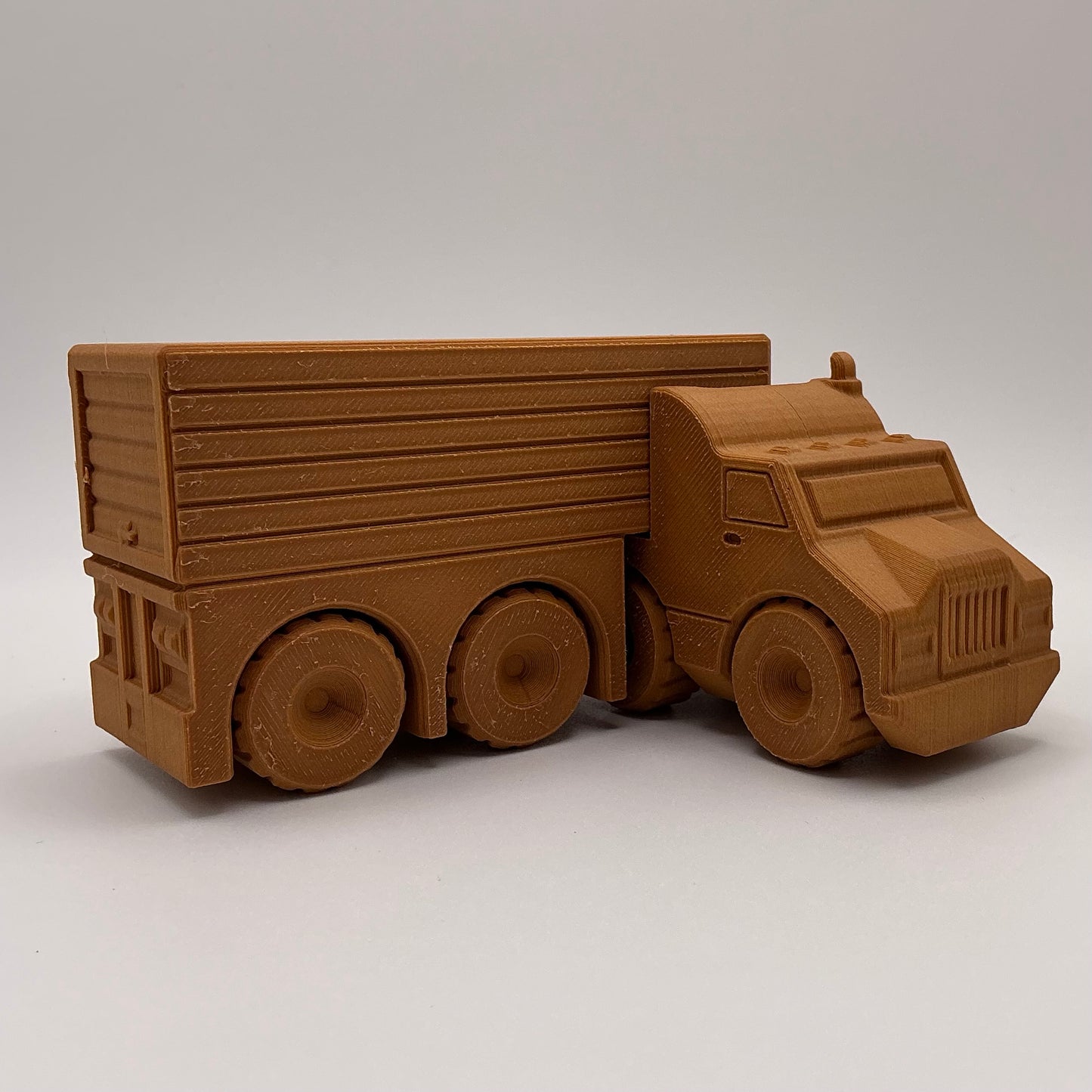 American Semi Truck Transport Vehicle - Wood PLA
