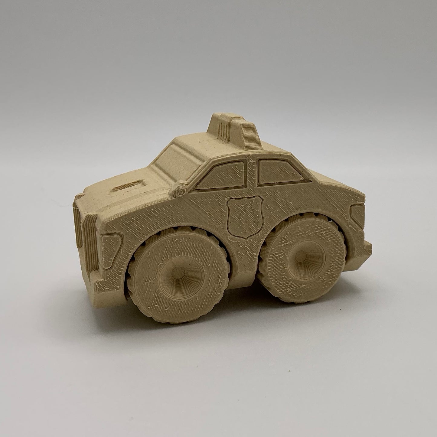 Police Car Transport Vehicle Wood PLA