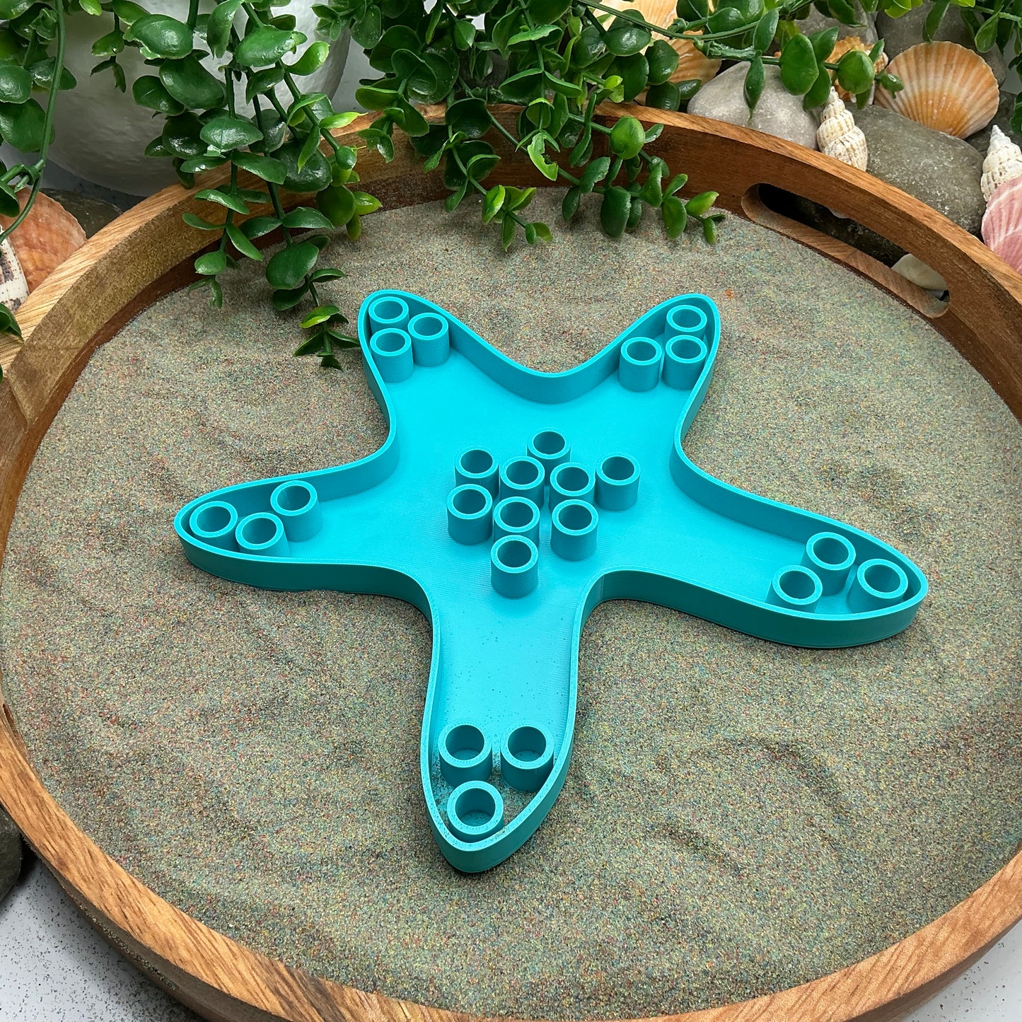 Large Starfish Sensory Filling Tray - Eco-Friendly 3D Printed for Sand, Rice & Oats