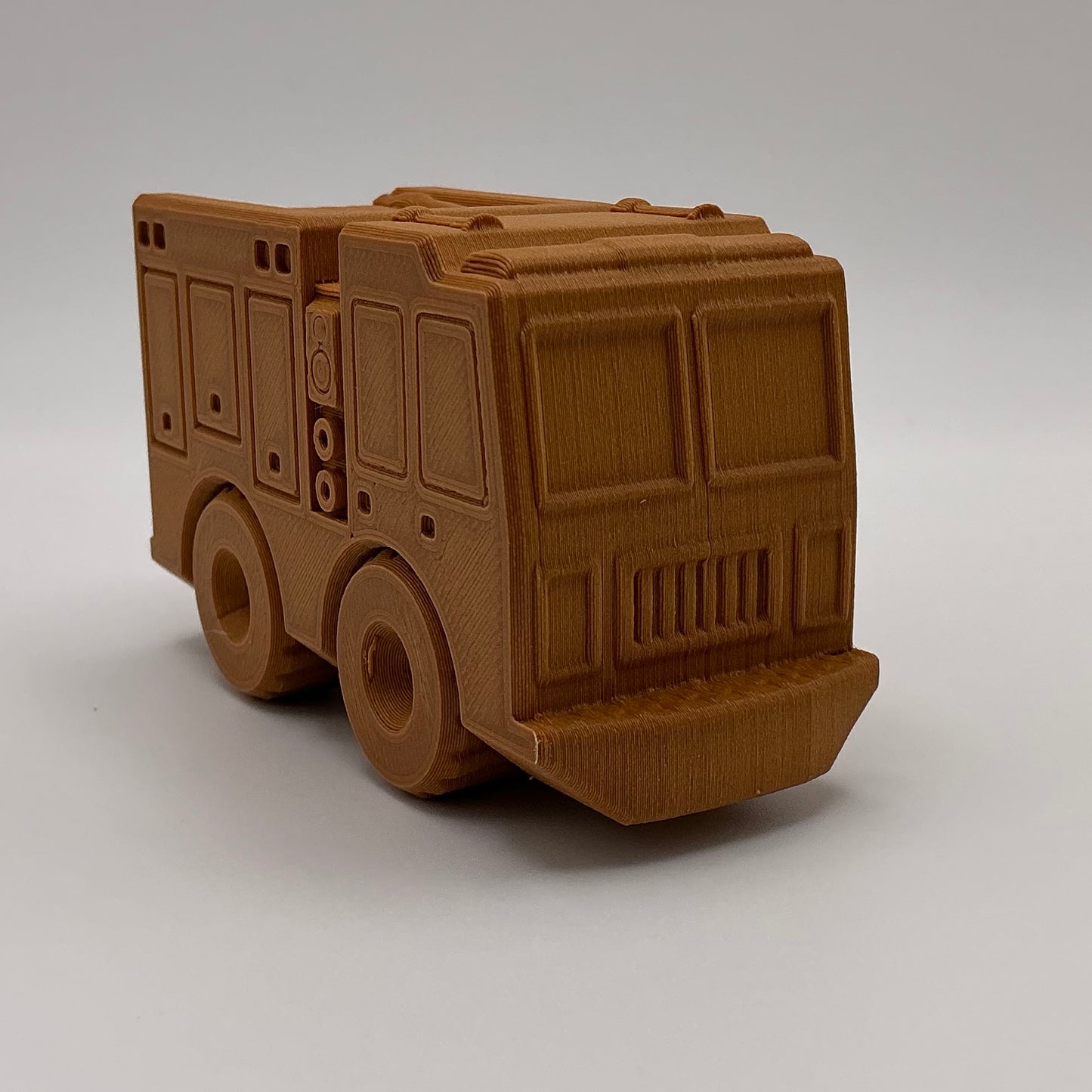 Fire Engine Truck Transport Vehicle Wood PLA