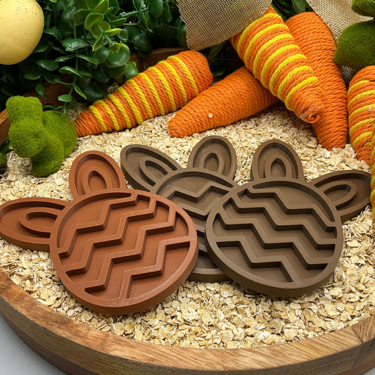 3-Piece Easter Bunny Sensory Tray Eco-Friendly Filling Tray's Spring Montessori  - Alternative View