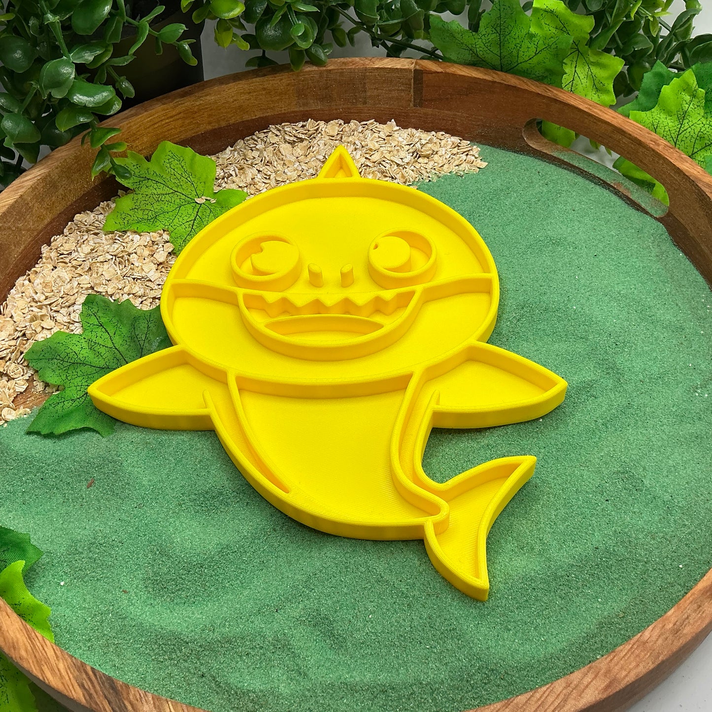 Large Shark Sensory Filling Tray Baby Family Shark Family Colour's 3D Printed Mo - Close Up