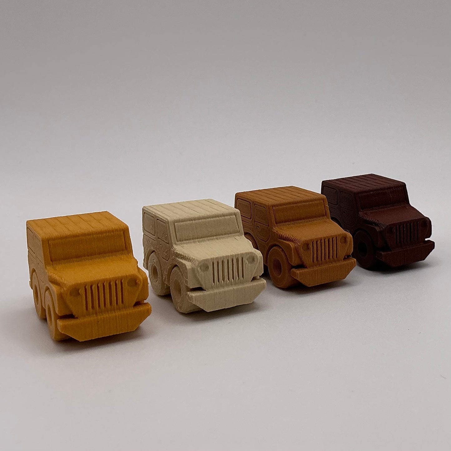 Jeep Hard Top Car Mini Transport Vehicle Wood PLA