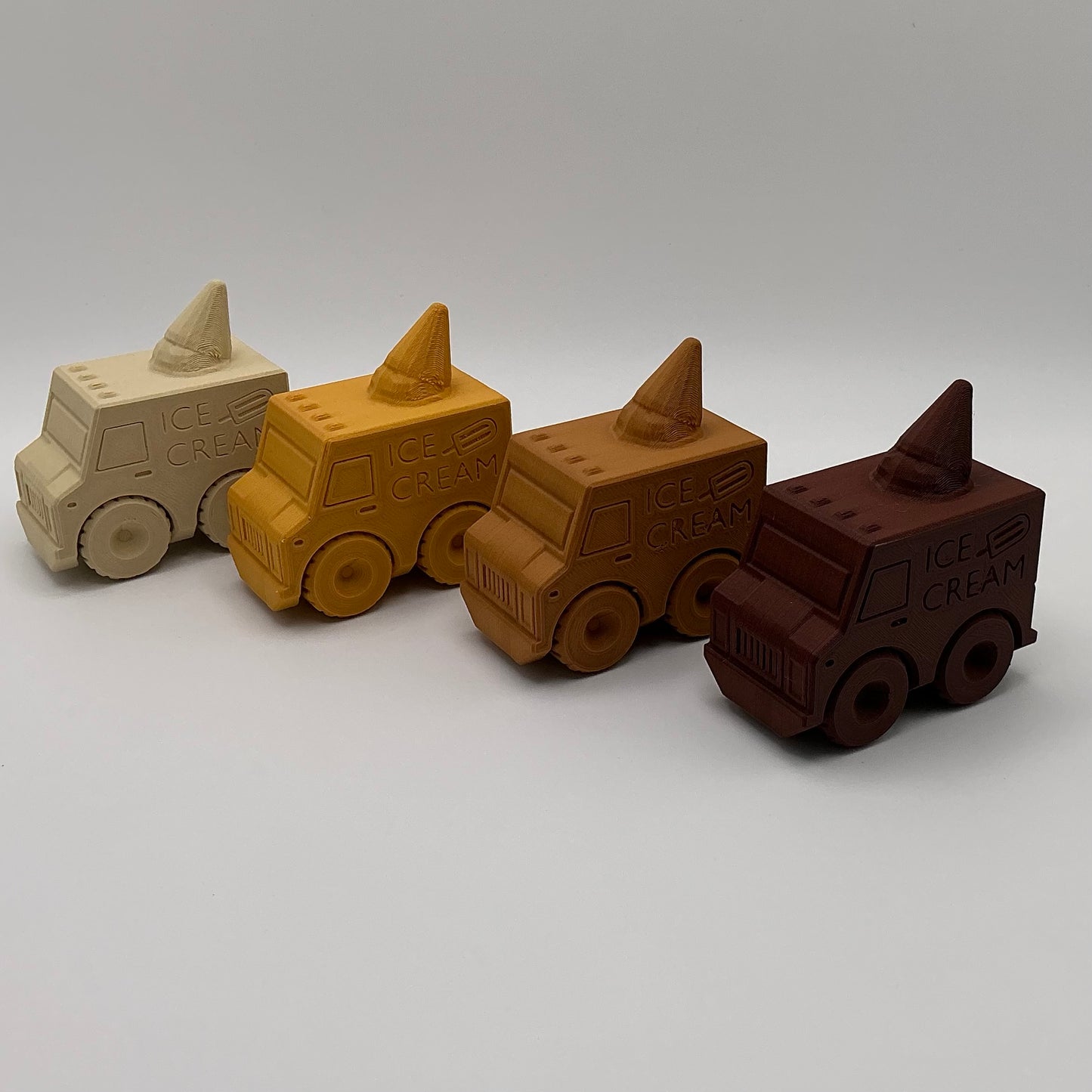 Ice Cream Van Transport Vehicle Wood PLA