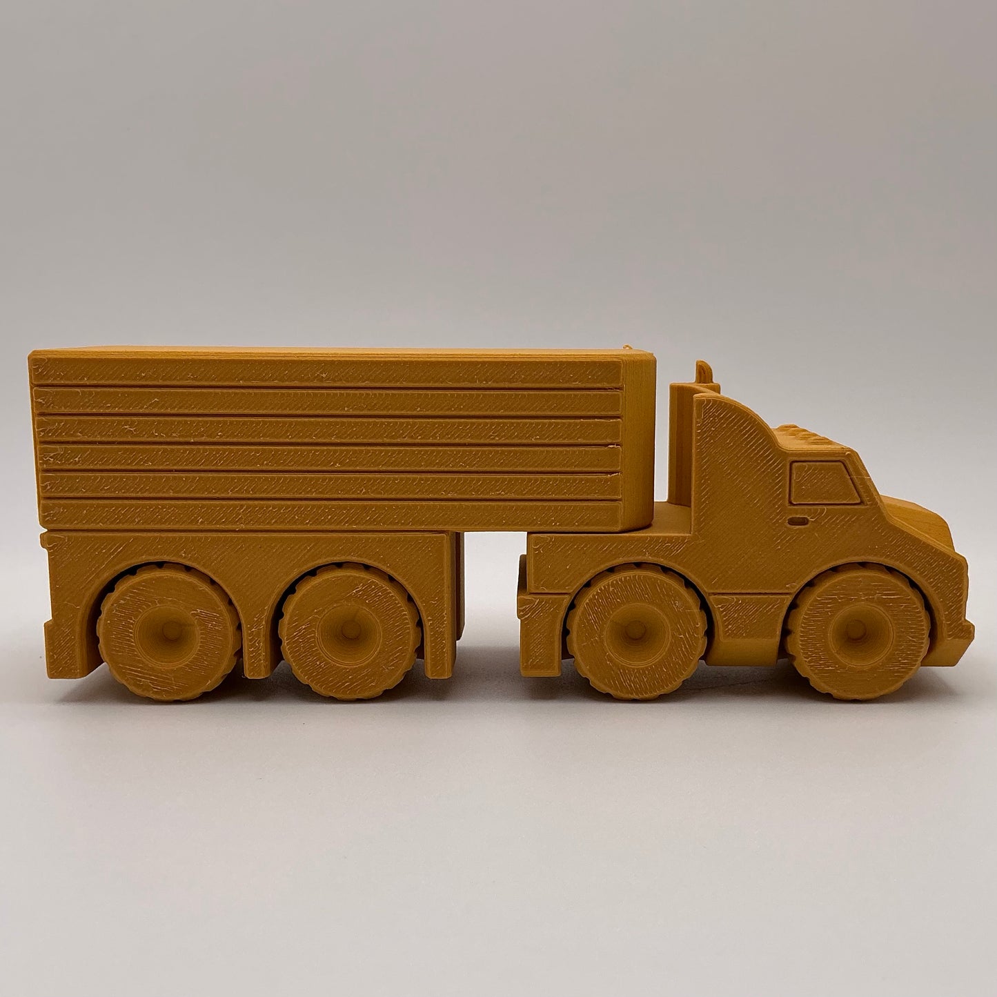American Semi Truck Transport Vehicle - Wood PLA