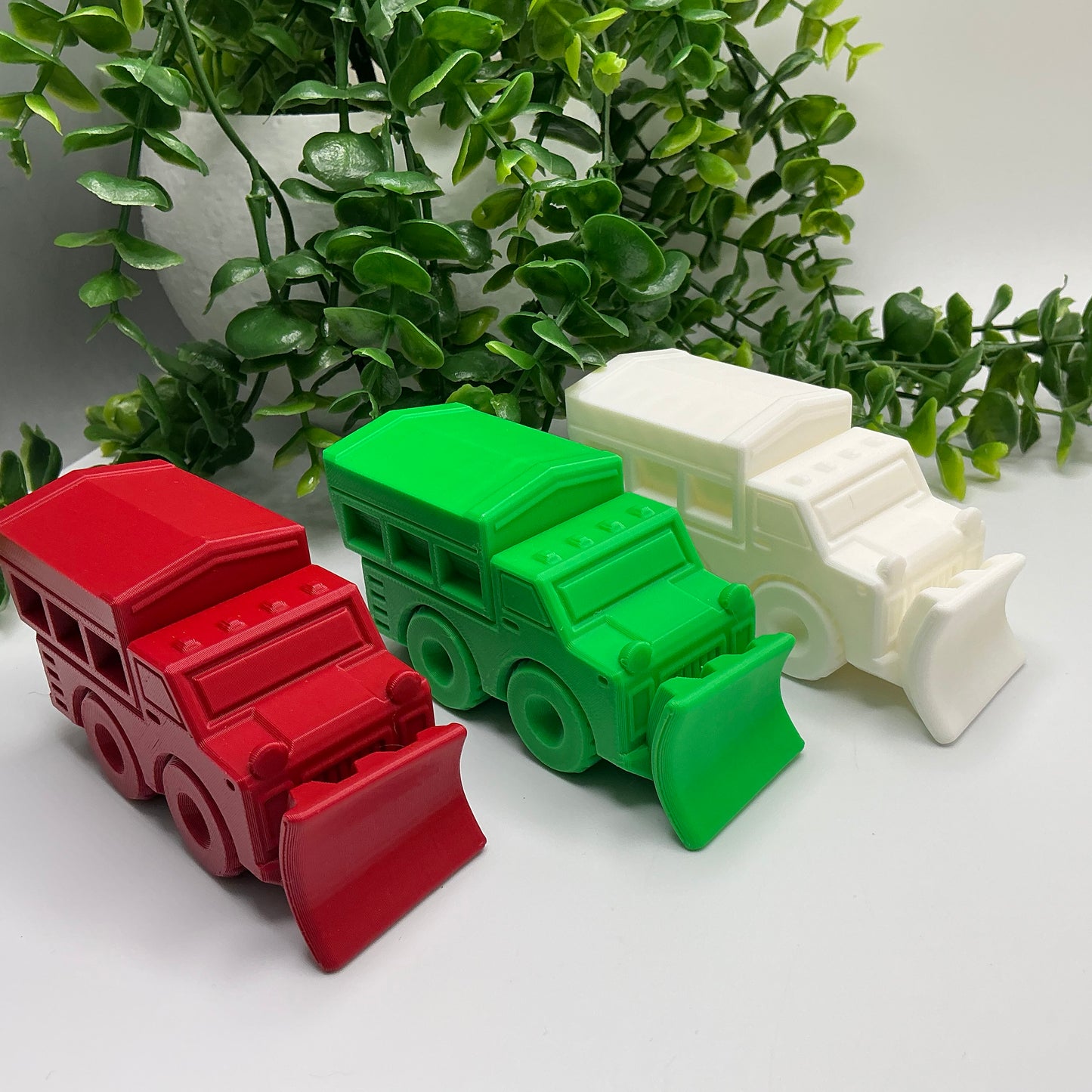 Snow Plough Vehicle Winter Service Vehicle, & Durable - 3D printed eco-friendly toy by Sarah's 3D Prints
