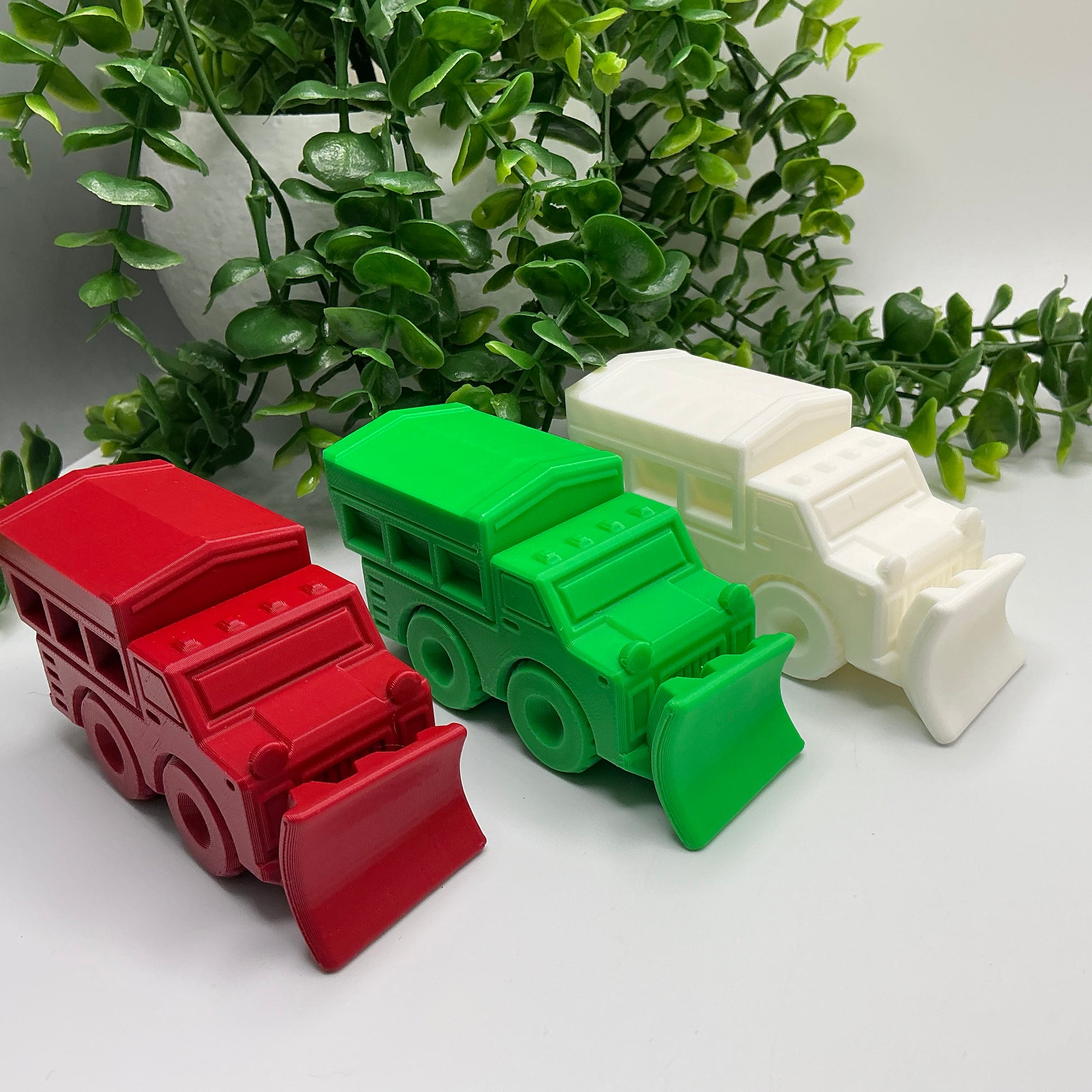 Snow Plough Vehicle Winter Service Vehicle, & Durable - 3D printed eco-friendly toy by Sarah's 3D Prints