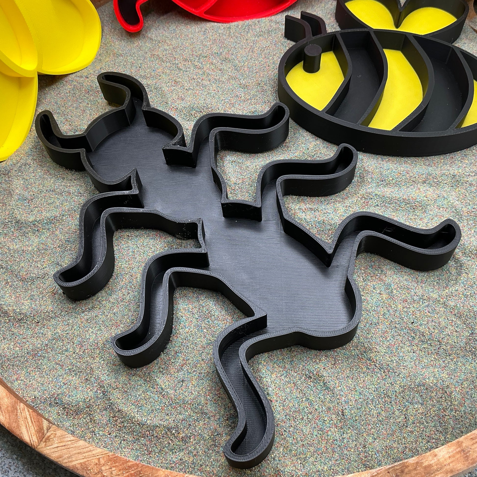 3D-printed large spring insect sensory filling tray, 4-piece set with bee, ant, ladybird and butterfly - view 4 of 13