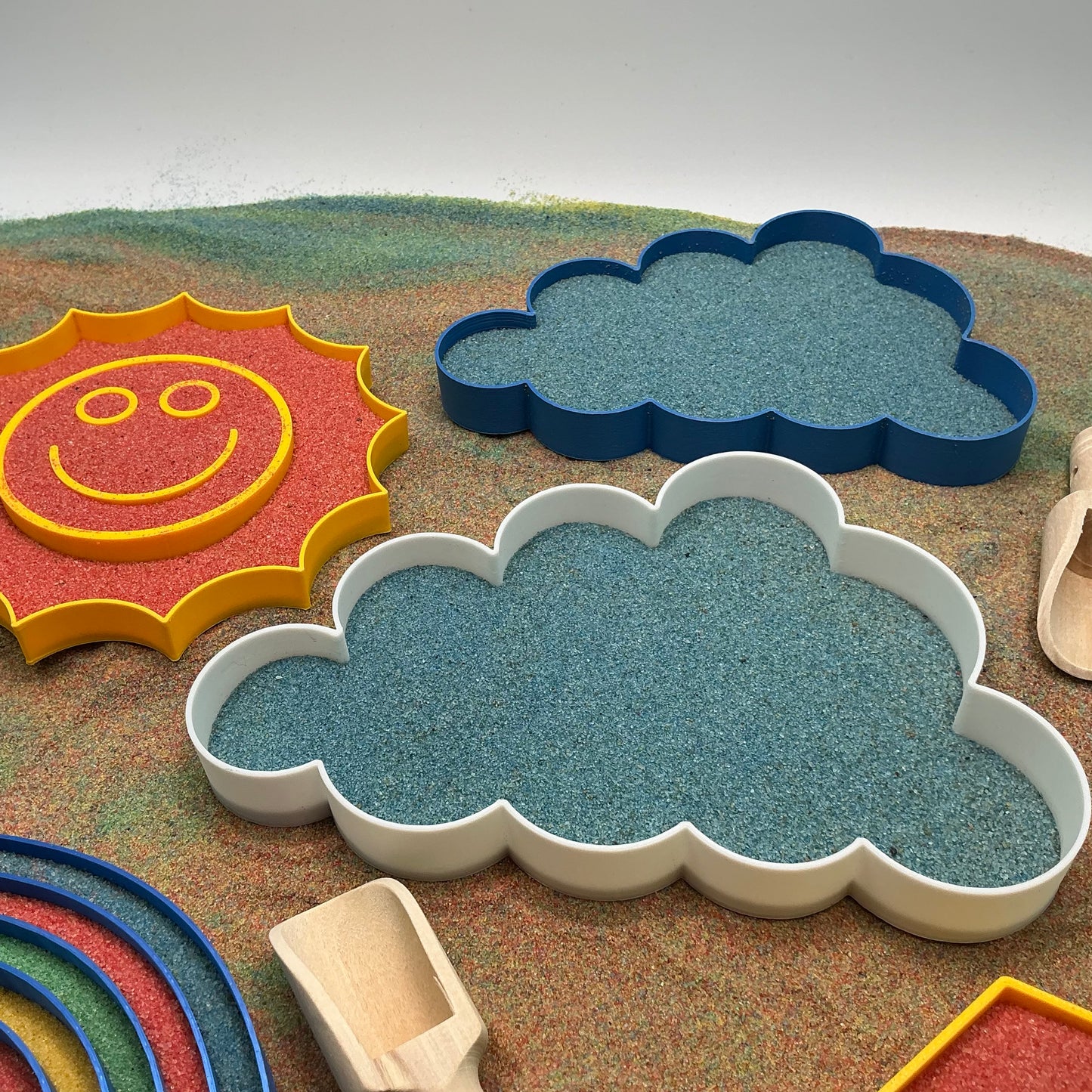 Weather Sand Sensory Filling Trays