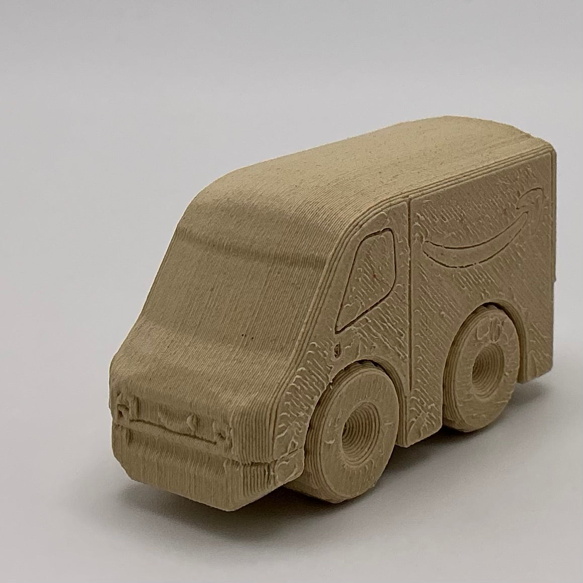 Amazon Delivery Van Truck Mini Transport Vehicle Wood PLA