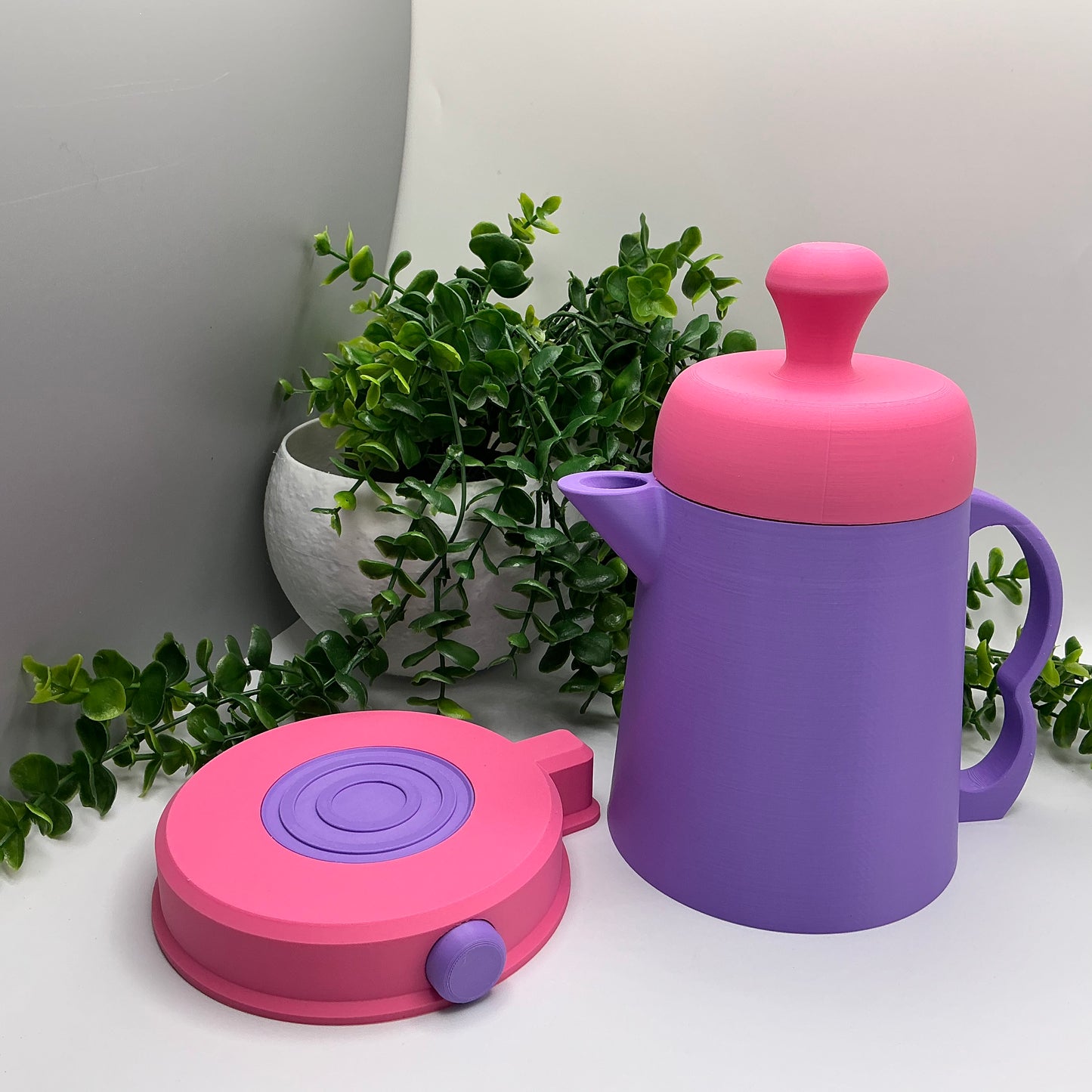Large Kettle - 3D Printed Kitchen Toy, Eco-Friendly Indoor & Outdoor