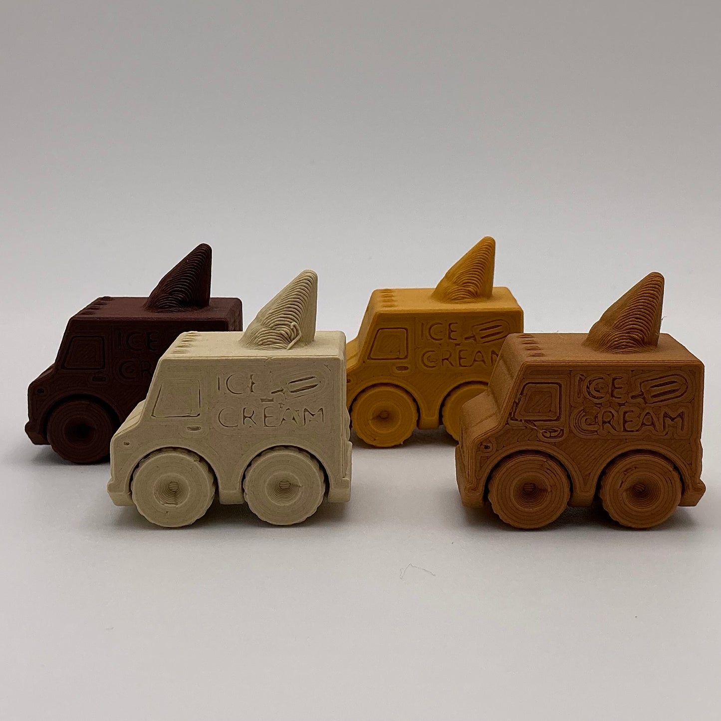 Ice Cream Van Mini Transport Vehicle Wood PLA