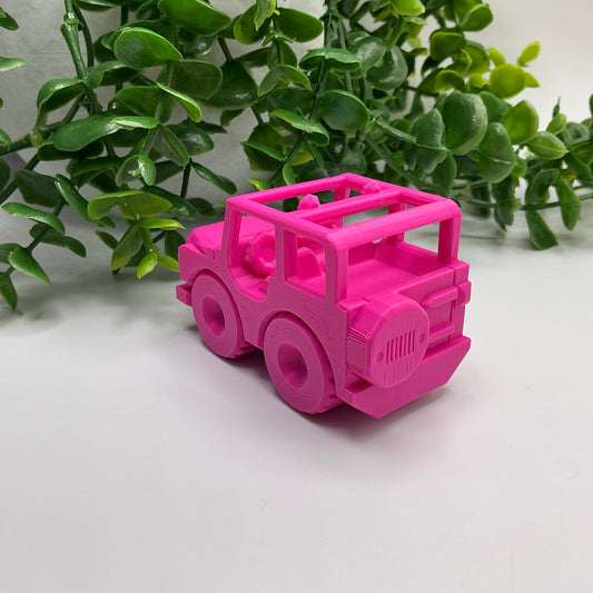 Soft Top Jeep Car Vehicle Transport 3 D Printed Durable Off-Road Truck Toy Car - alternative view