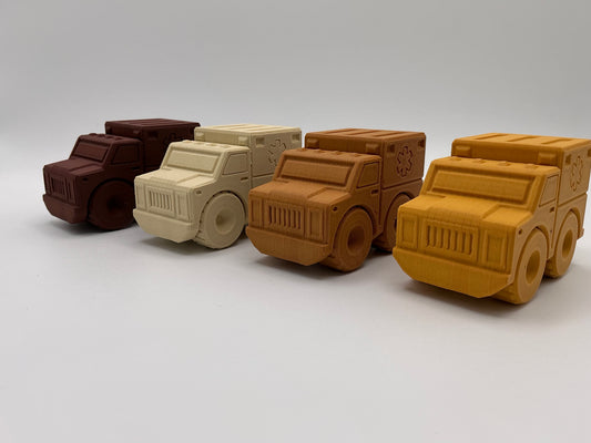 Ambulance Emergency Vehicle Wood PLA