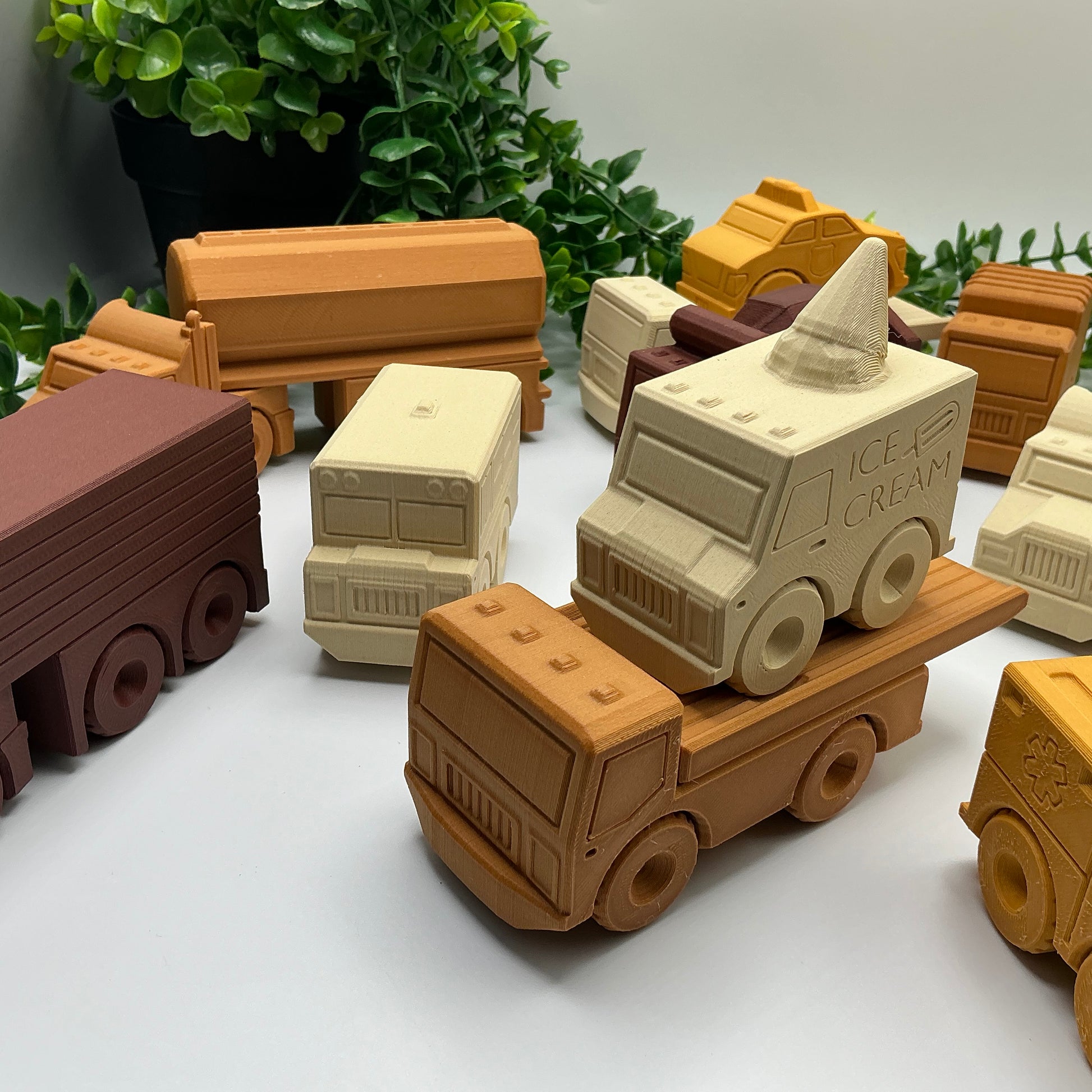 3D Printed Transport Vehicles in Wood PLA - View 67