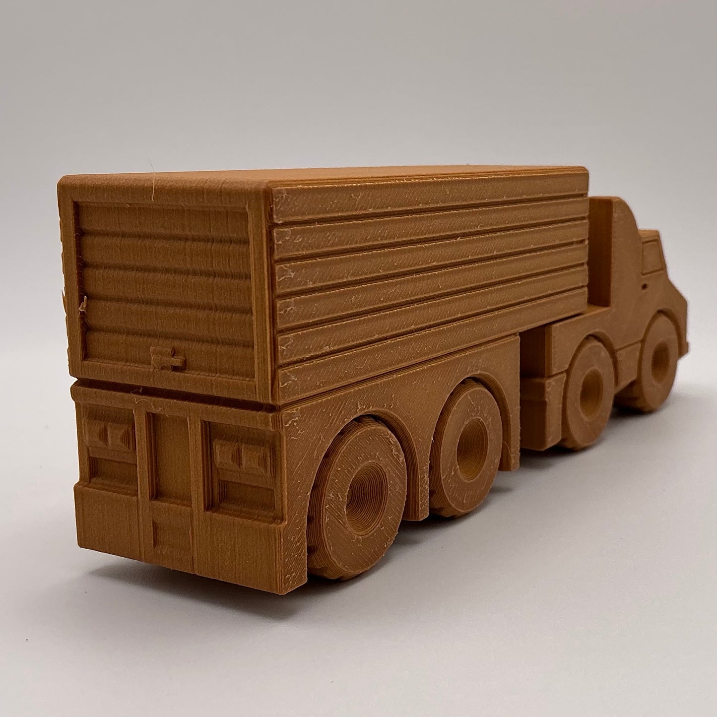 American Semi Truck Transport Vehicle - Wood PLA