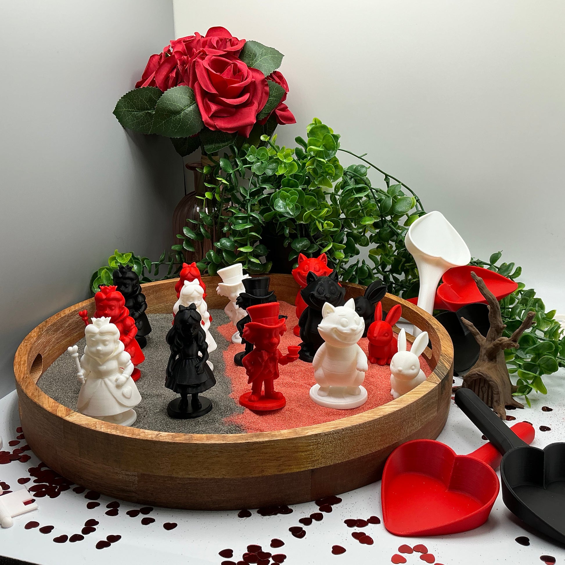 3D Printed Alice in Wonderland 5-Piece Figure Set - Main Product Image