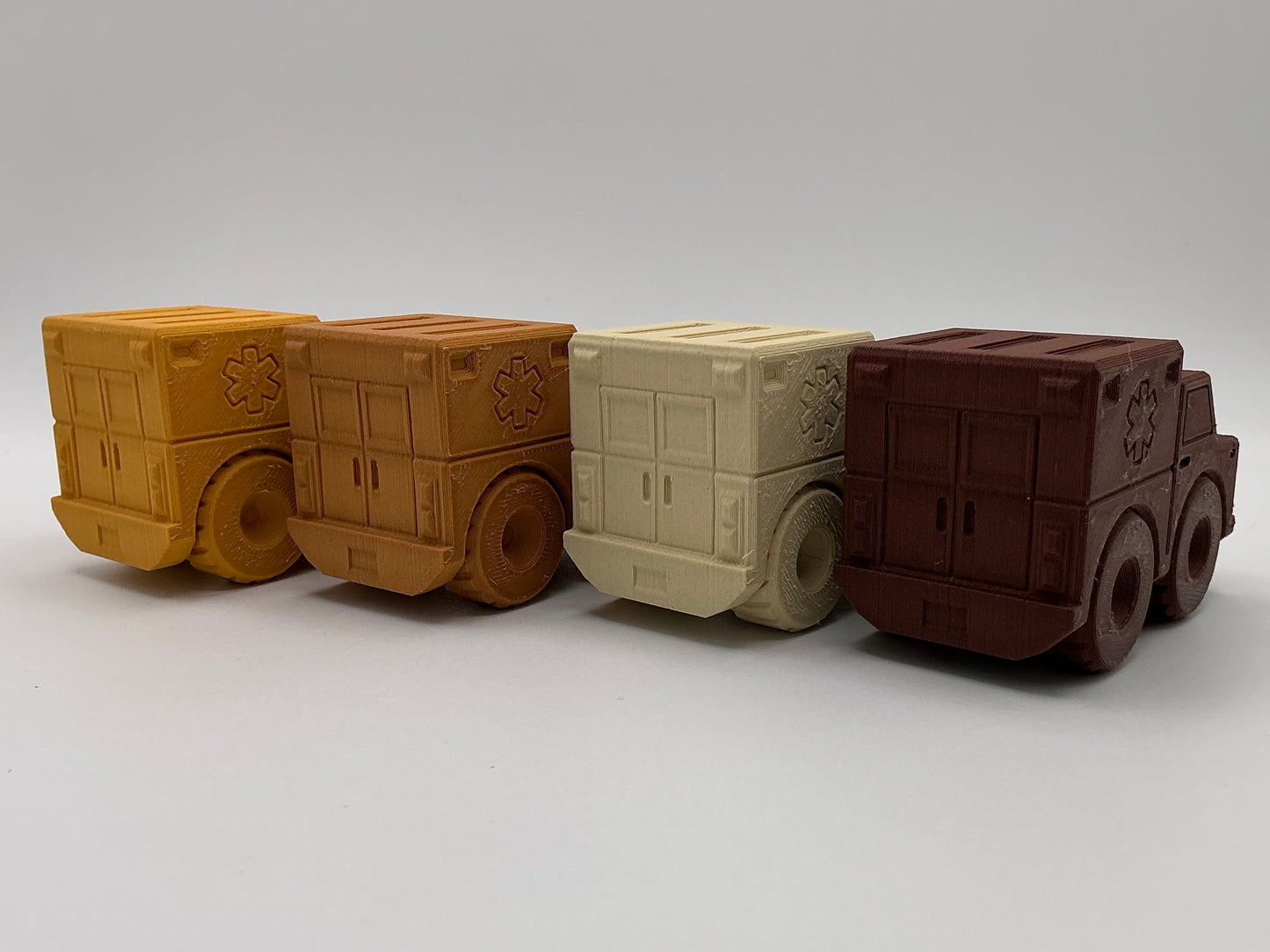 Ambulance Emergency Vehicle Wood PLA