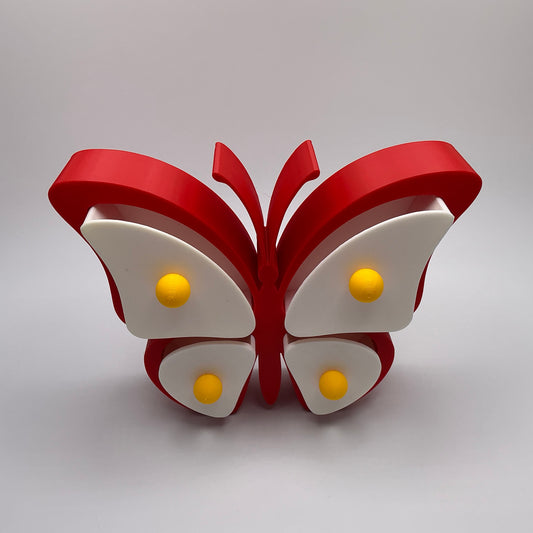 Butterfly Jewellery Box 3D Printed Keepsake Organizer Cute Earring & Ring Storag - Alternative View